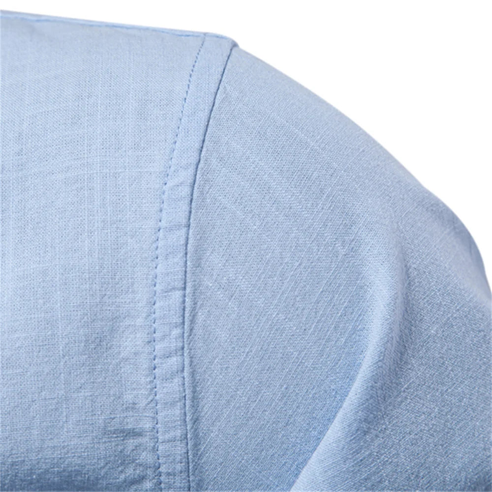 AIOPESON 100% Cotton Social Shirt Men