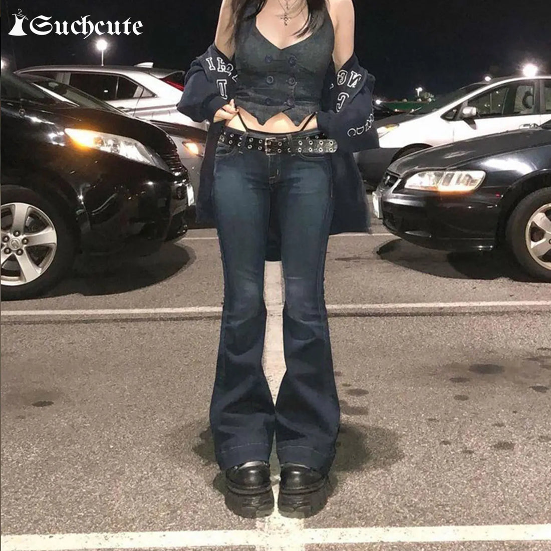 SUCHCUTE Y2k Women's Flared Pants.