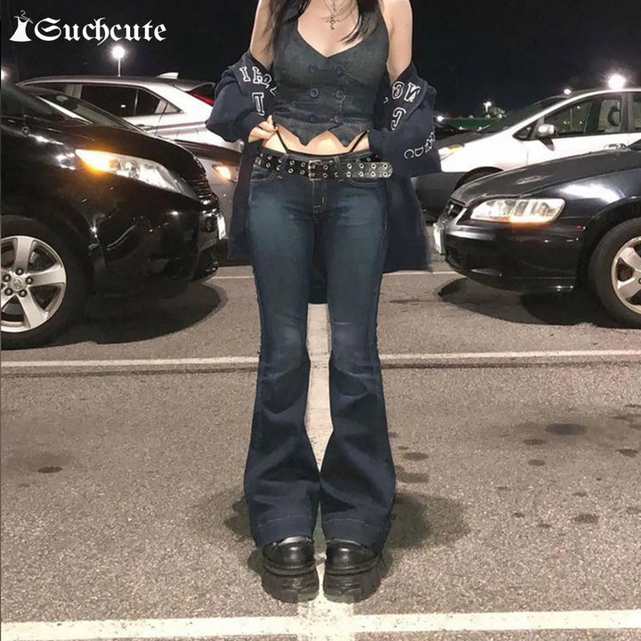 SUCHCUTE Y2k Women's Flared Pants.