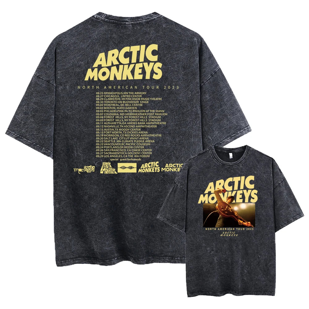 Retro Rock Arctic Monkeys Music Album Graphic T-Shrit