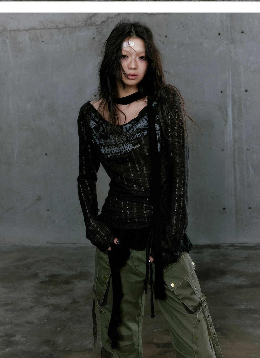 Karrcat Grunge Aesthetics Knitted Tops
