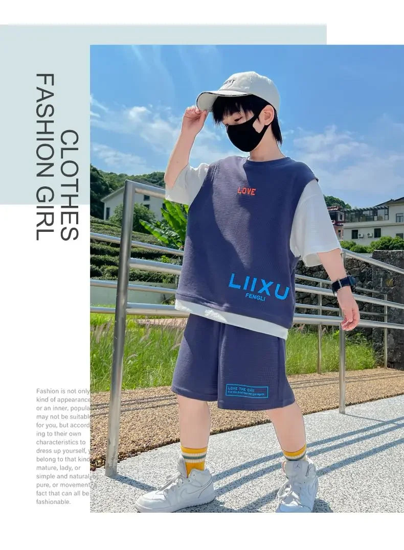 Junior Boys Summer Suit Children's Fashion.