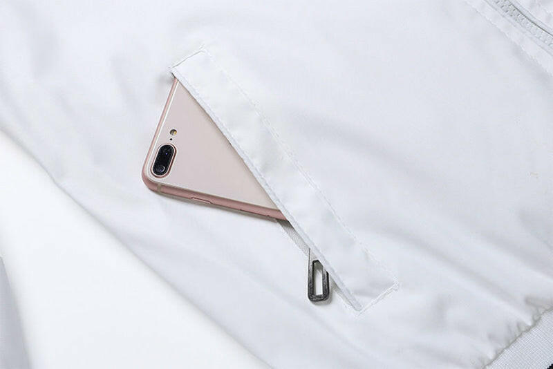 Autumn and Winter Men's Stand Collar Casual Zipper Jacket.