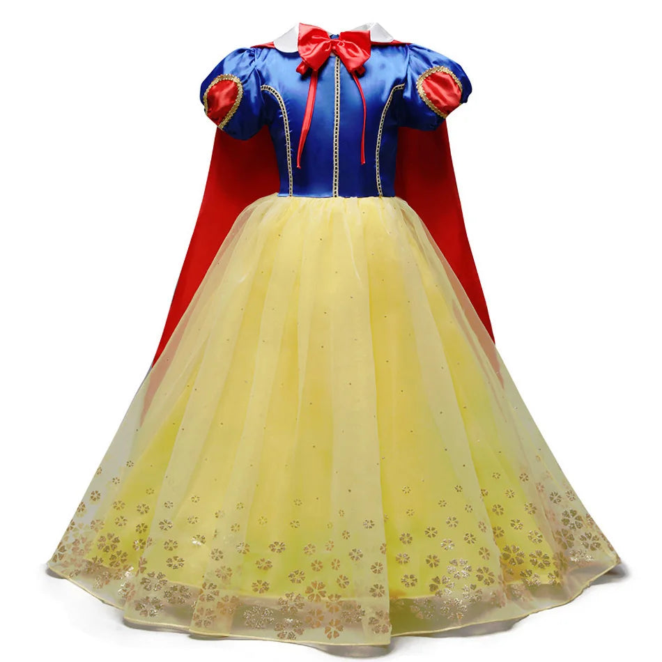 Cinderella Anna Elsa Costume Children Princess Dress for Girls.