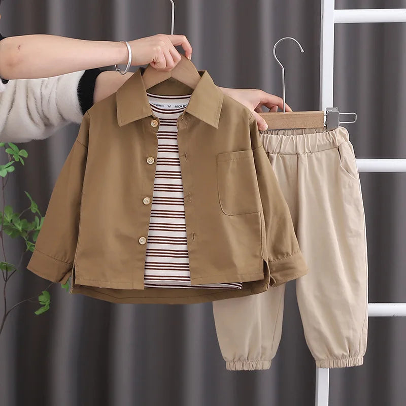 3Piece Sets Spring Autumn Baby Boy Clothes.