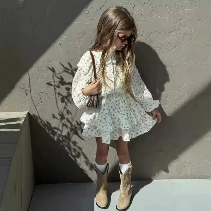 Children Clothing Set INS Russian Girl's Dress.