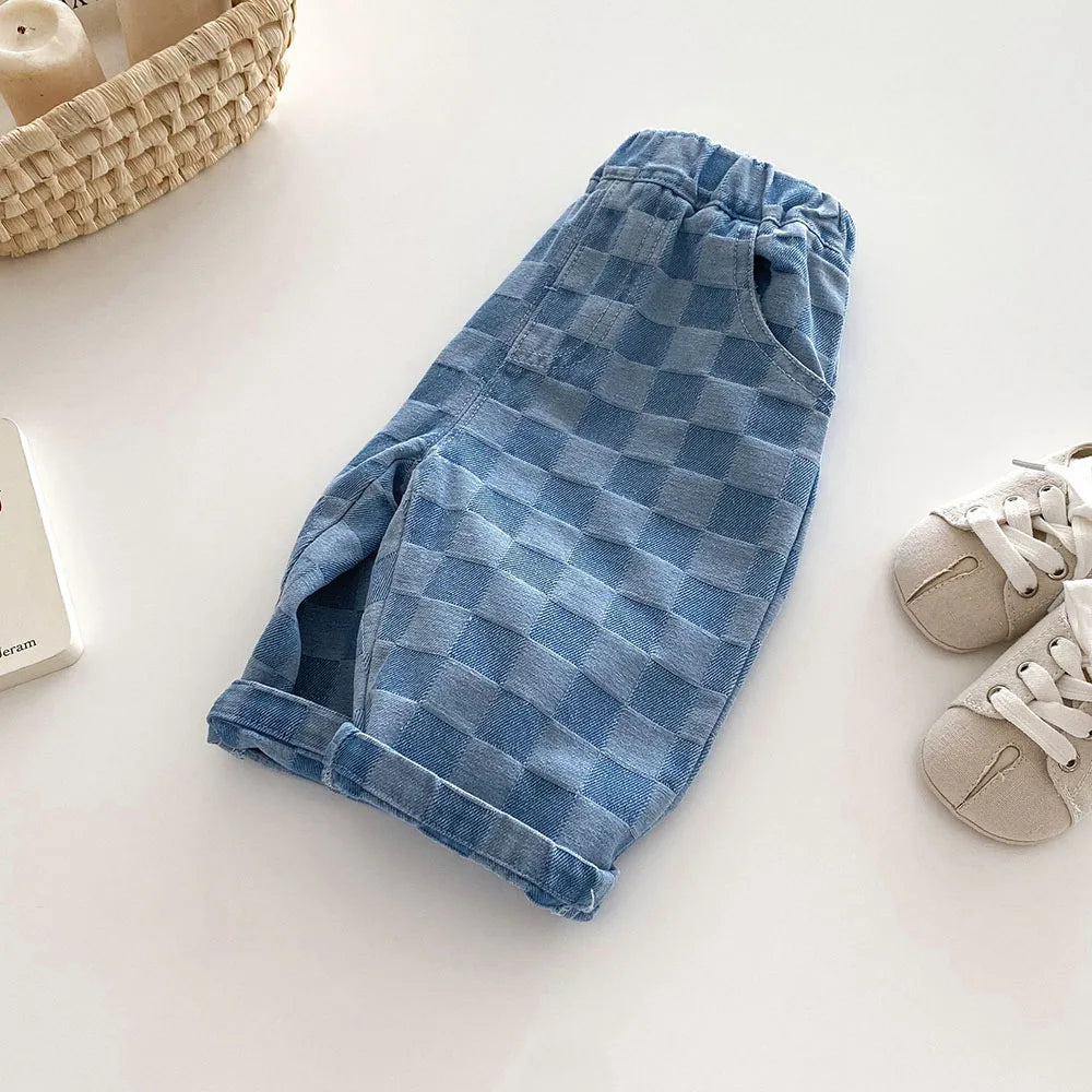 MILANCEL 1-5Y Children Jeans Boys Denim Pants.