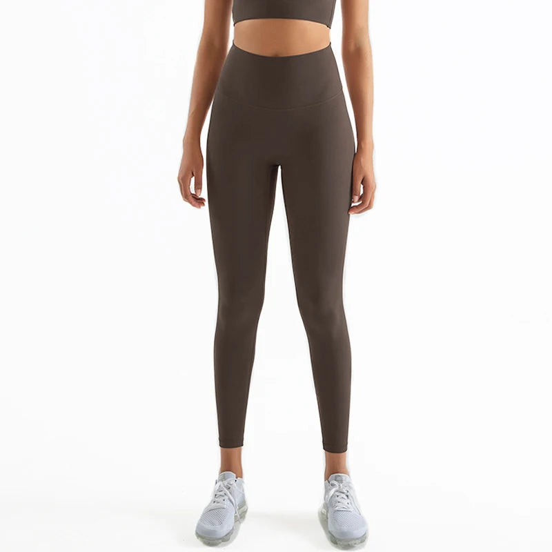 SOISOU Nylon Yoga Pants Gym Leggings Women Girl Fitness Soft Tights