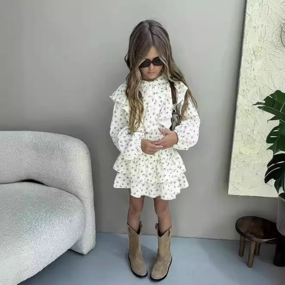 Children Clothing Set INS Russian Girl's Dress.