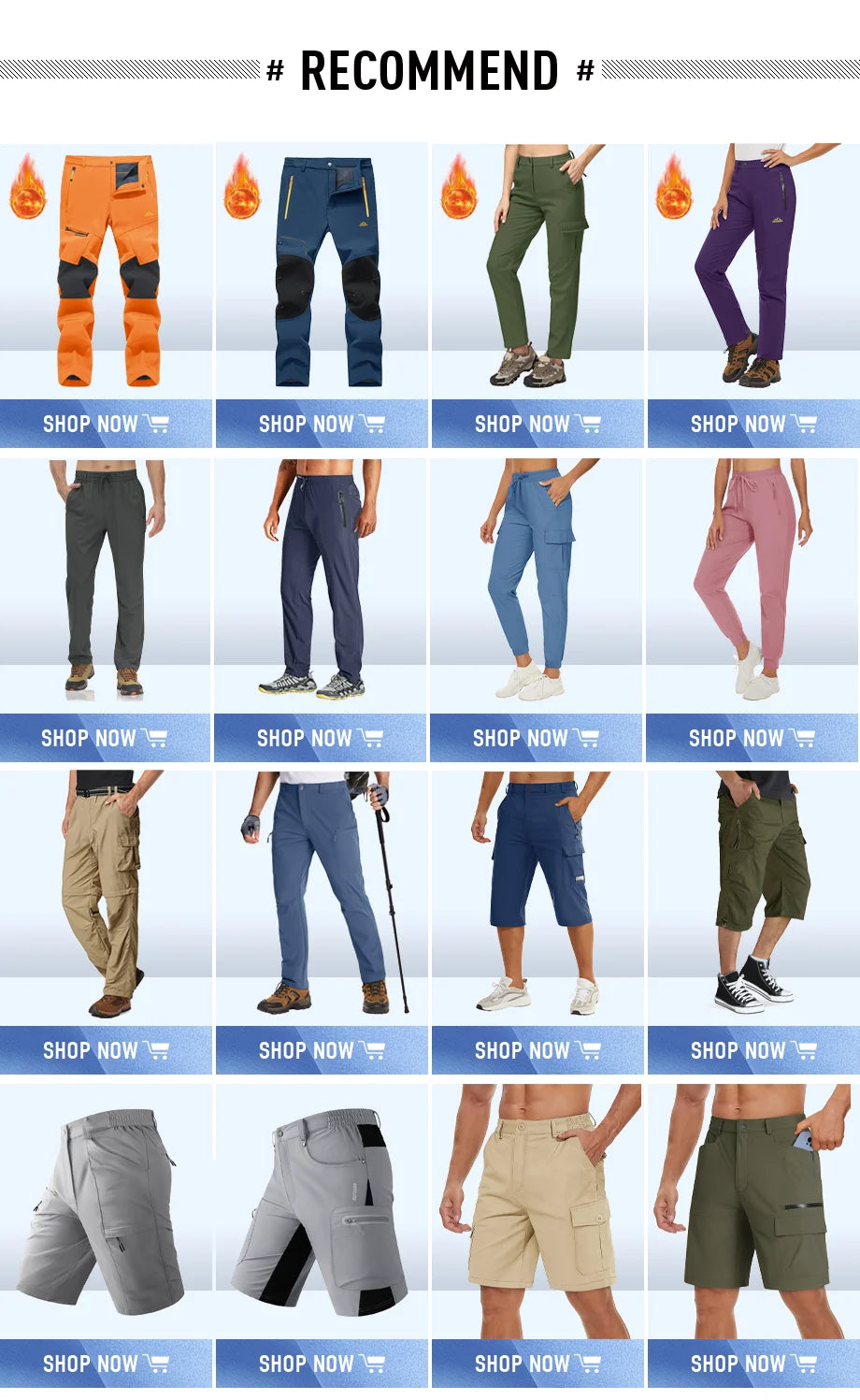 TACVASEN Lightweight Sport Pants Mens