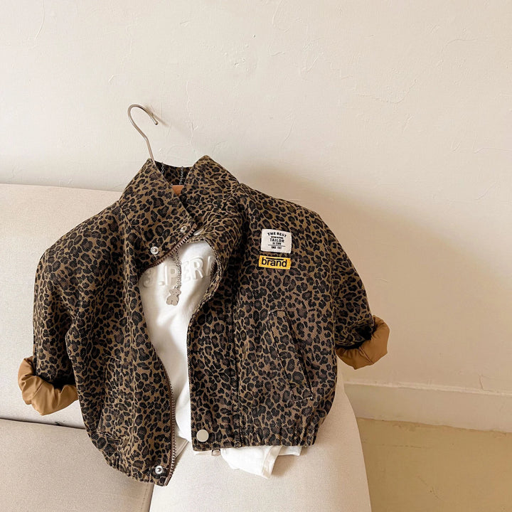 AYNIGIELL Spring Autumn Children's Casual Long-sleeved Jacket.