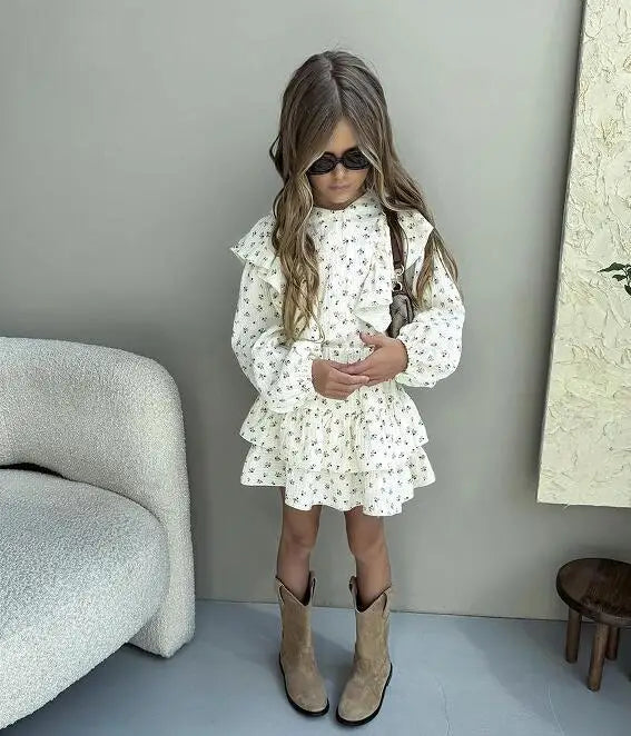 Children Clothing Set INS Russian Girl's Dress.