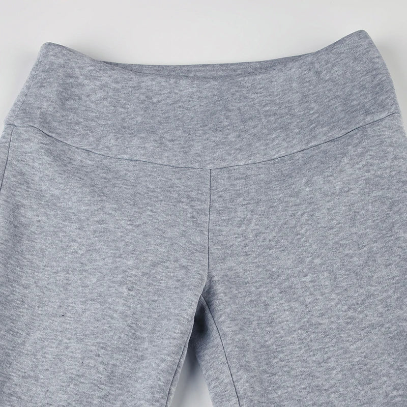 IAMSURE Casual Sexy Basic Solid Flare Pants.