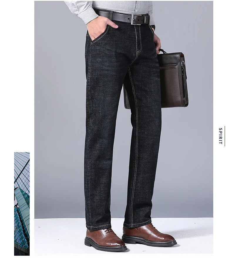 New Men Light Luxury Stretch Slim Fit Pants Comfortable Soft