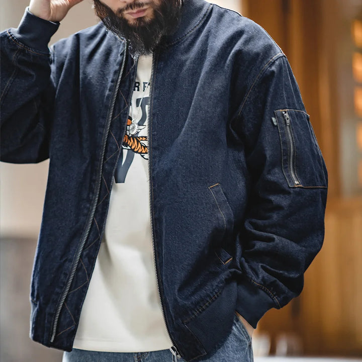 Maden Vintage Denim MA-1 Flight Jacket