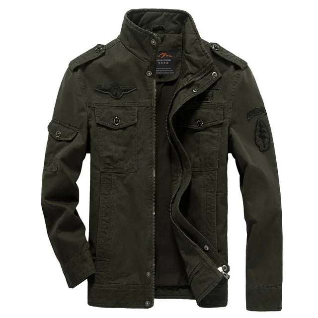 Casual Army Military Jacket Men Plus Size