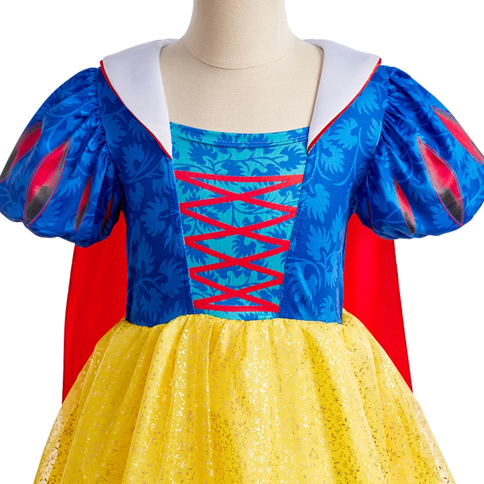 Cinderella Anna Elsa Costume Children Princess Dress for Girls.