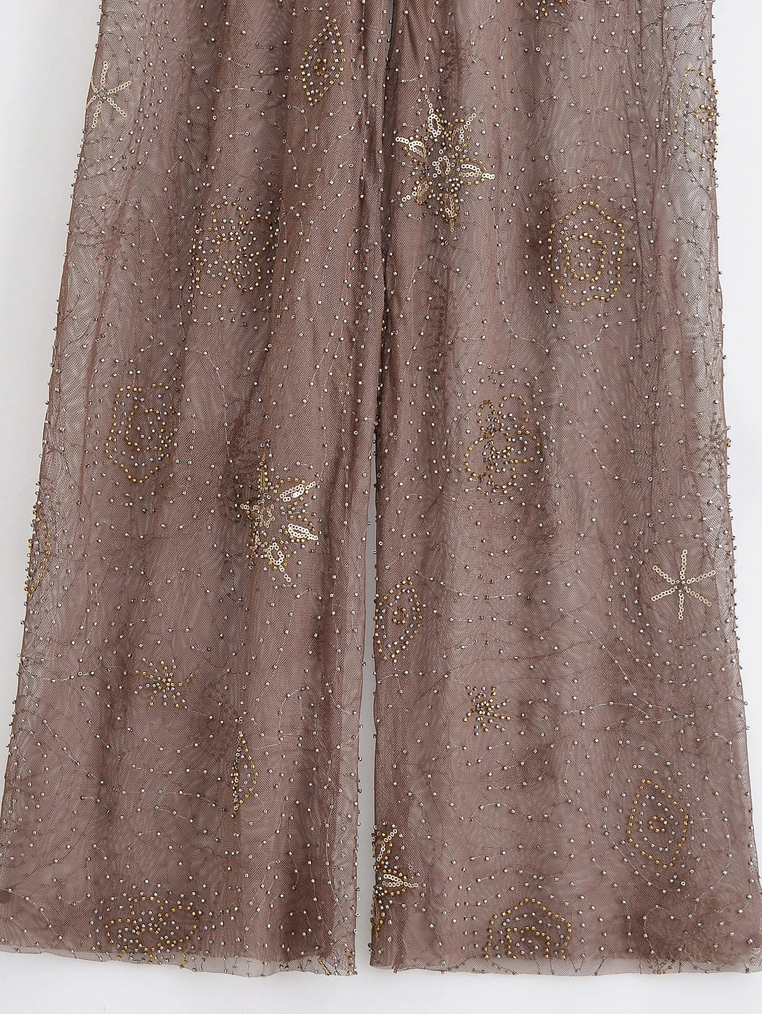 TRAFZA Sexy Chic Women Transparent Pants.
