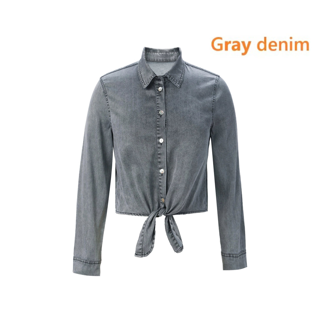 Women Lightweight Denim Wrap Blouse & Slip Dress.
