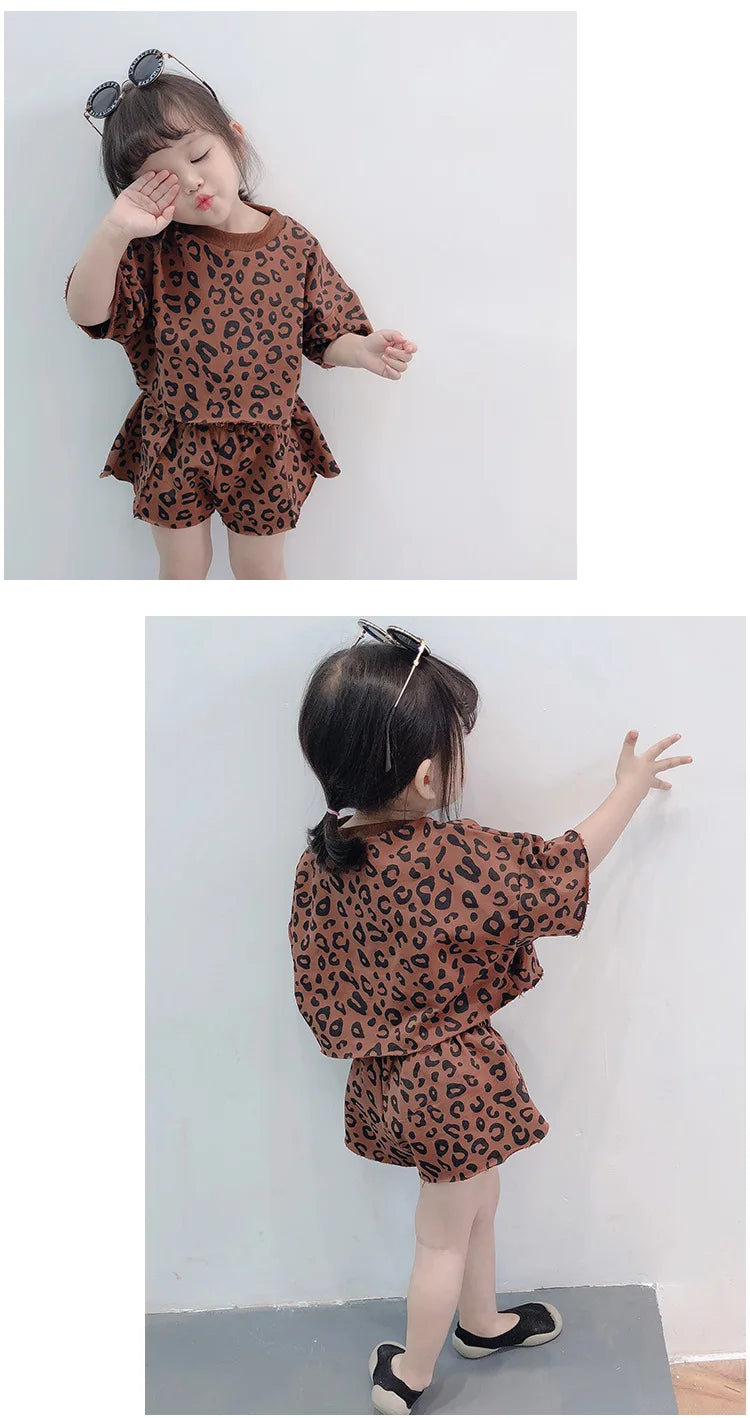 Fashion Baby Girls Sets Casual Summer Clothes.