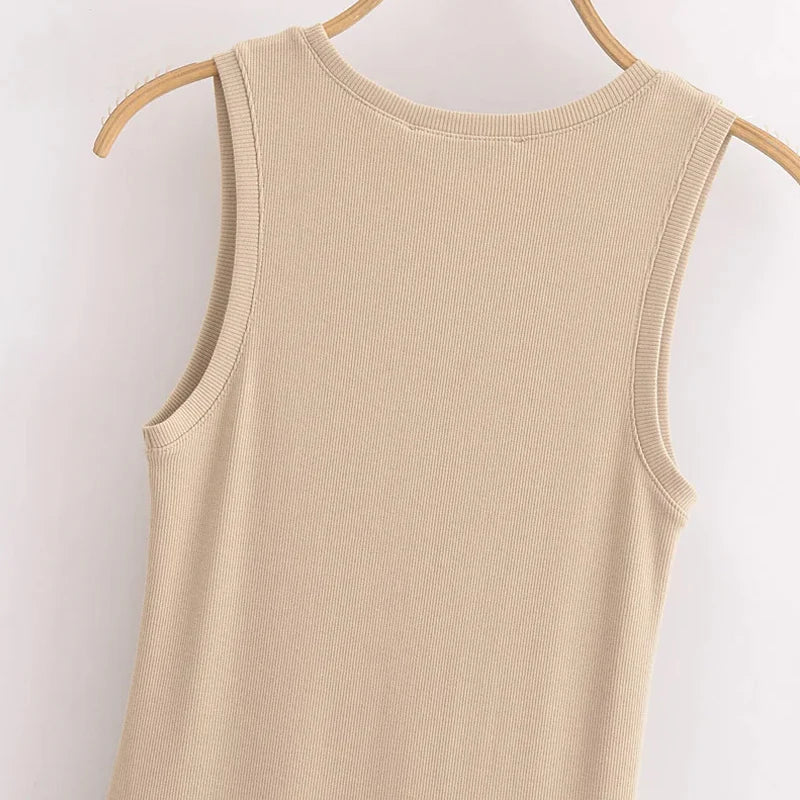 HXAO Khaki Elegant Long Dresses.