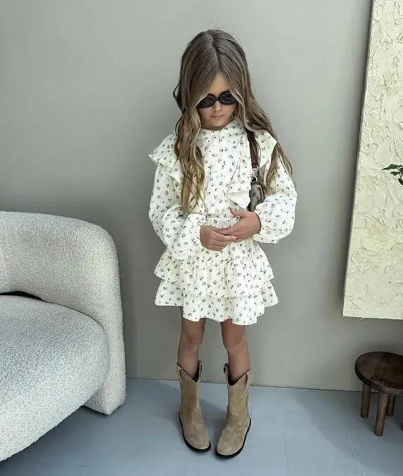 Children Clothing Set INS Russian Girl's Dress.