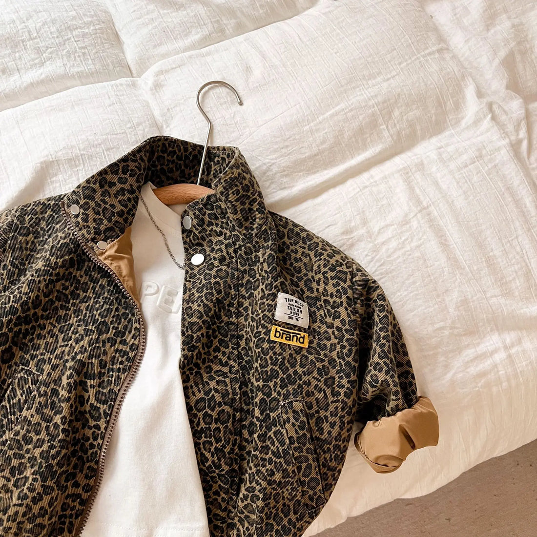 AYNIGIELL Spring Autumn Children's Casual Long-sleeved Jacket.