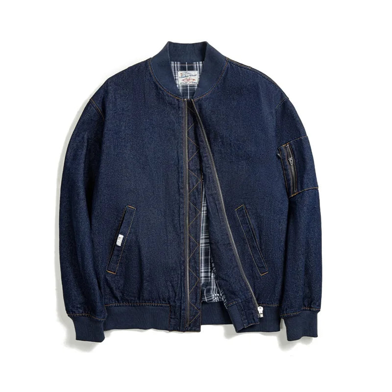 Maden Vintage Denim MA-1 Flight Jacket