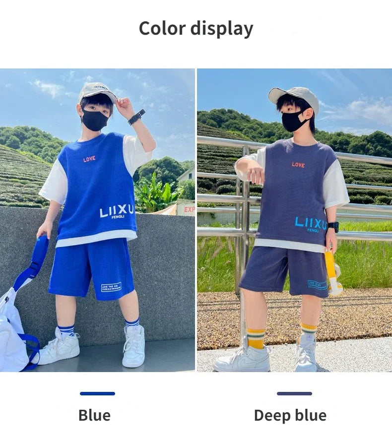 Junior Boys Summer Suit Children's Fashion.