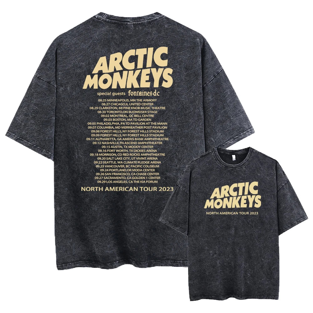 Retro Rock Arctic Monkeys Music Album Graphic T-Shrit