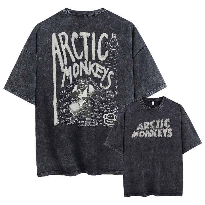 Retro Rock Arctic Monkeys Music Album Graphic T-Shrit