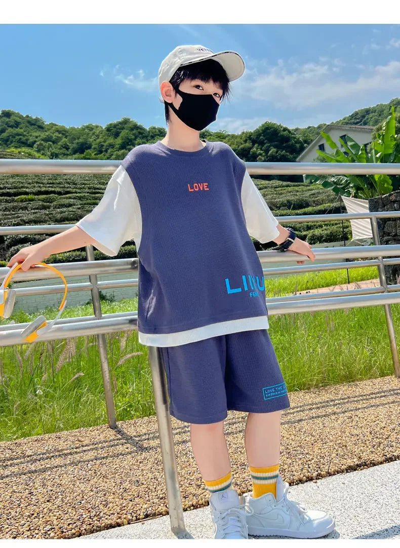 Junior Boys Summer Suit Children's Fashion.